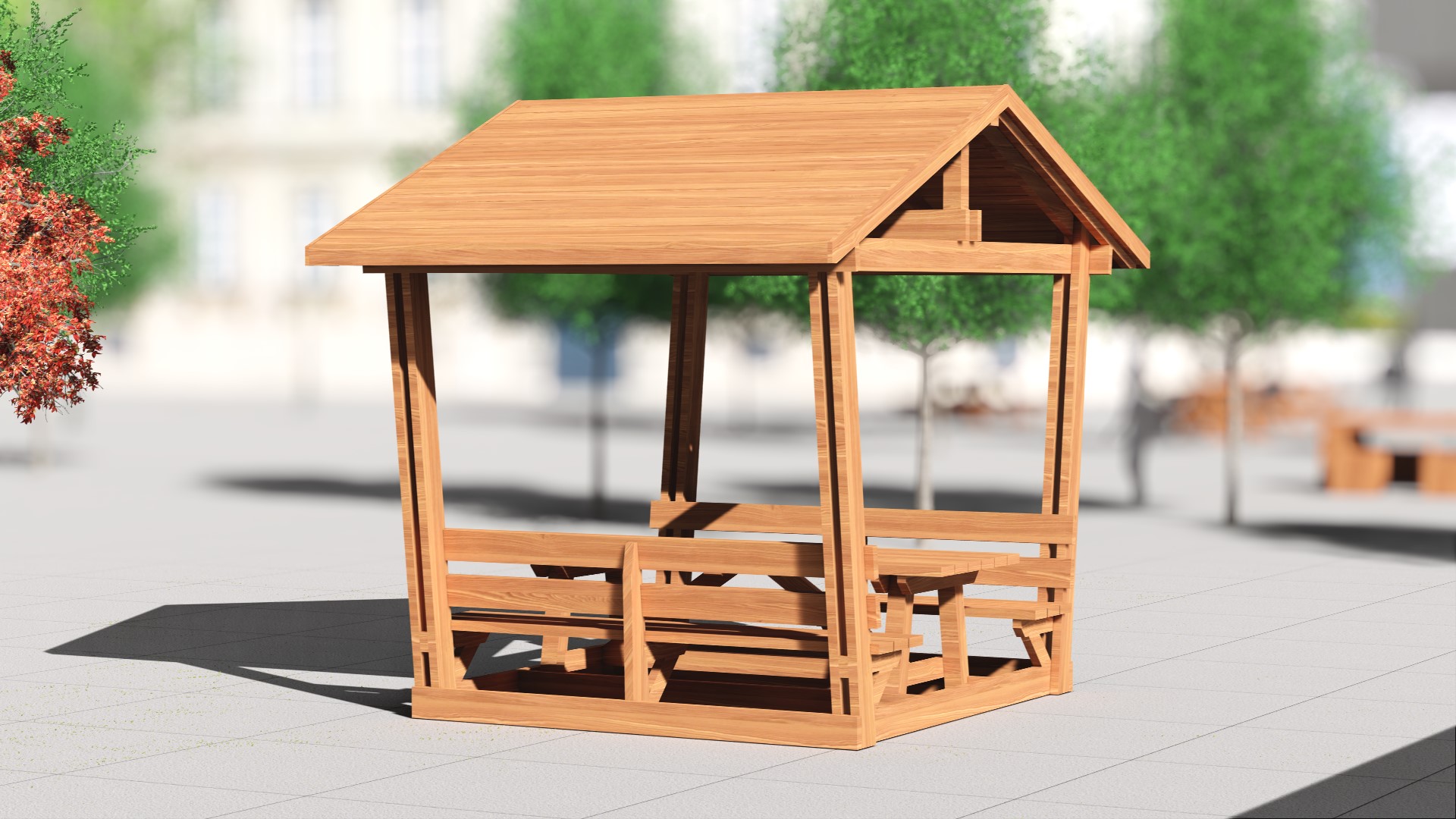 Turkuaz Park | Taba Çatılı Piknik Masası