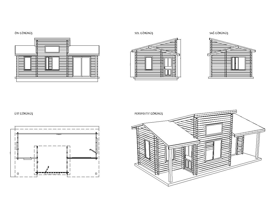 Turkuaz Park | 43 m² Ahşap Ev Turkuaz Park | 43 m² Ahşap Ev