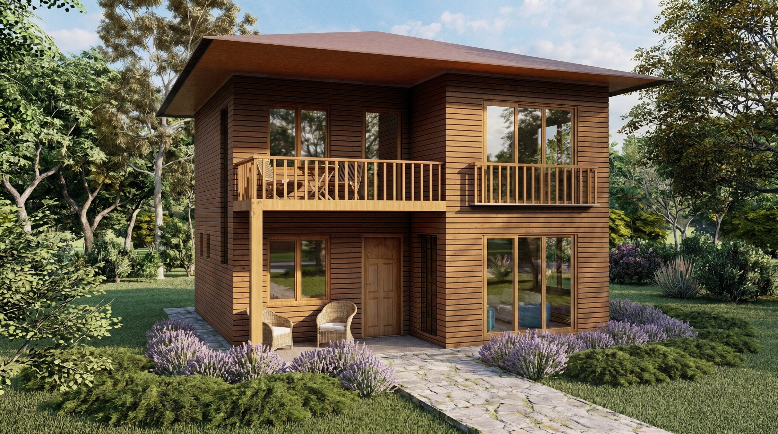 Turkuaz Park | 64 m² İki Katlı Ahşap Ev Turkuaz Park | 64 m² İki Katlı Ahşap Ev