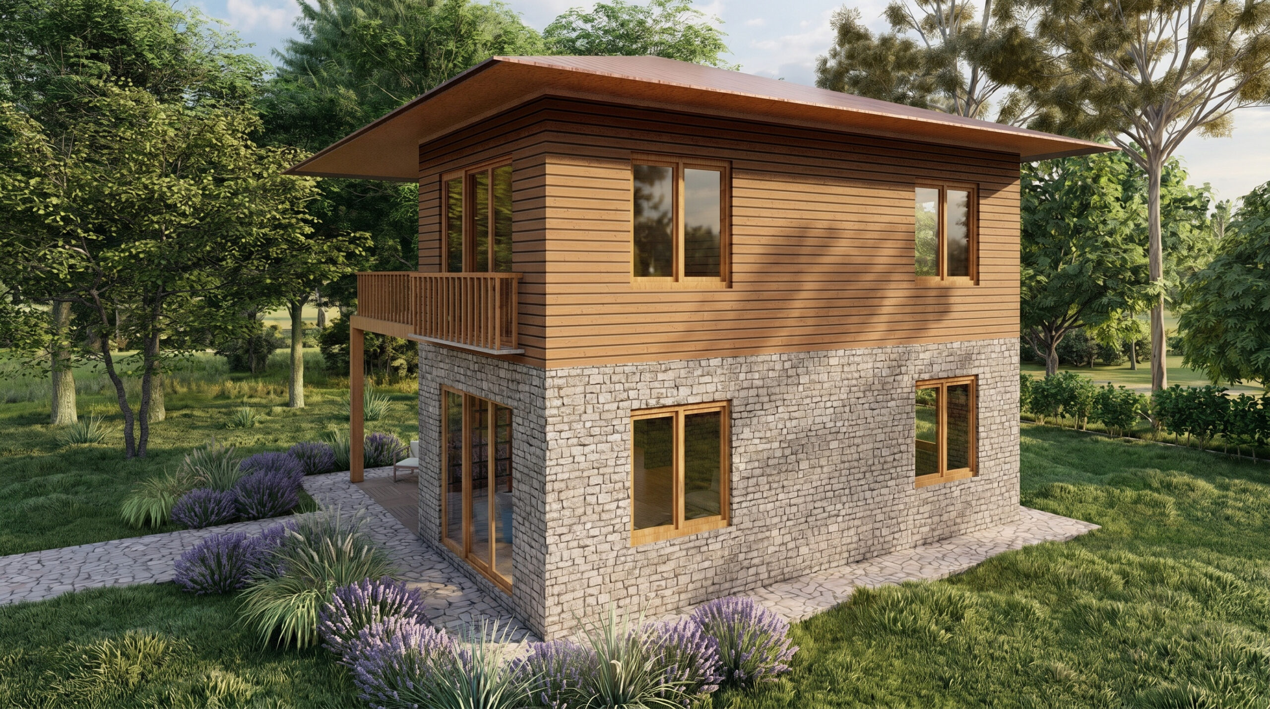 Turkuaz Park | 64 m² İki Katlı Ahşap Ev Turkuaz Park | 64 m² İki Katlı Ahşap Ev