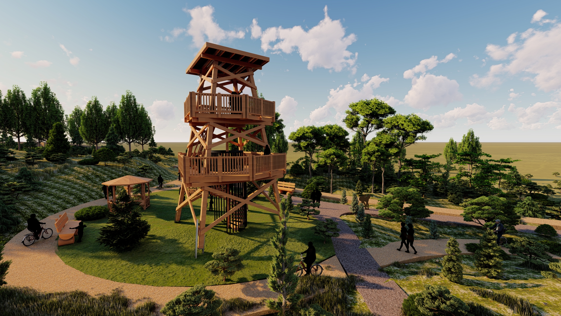 Turkuaz Park | Penta Ahşap Gözlem Kulesi Turkuaz Park | Penta Ahşap Gözlem Kulesi