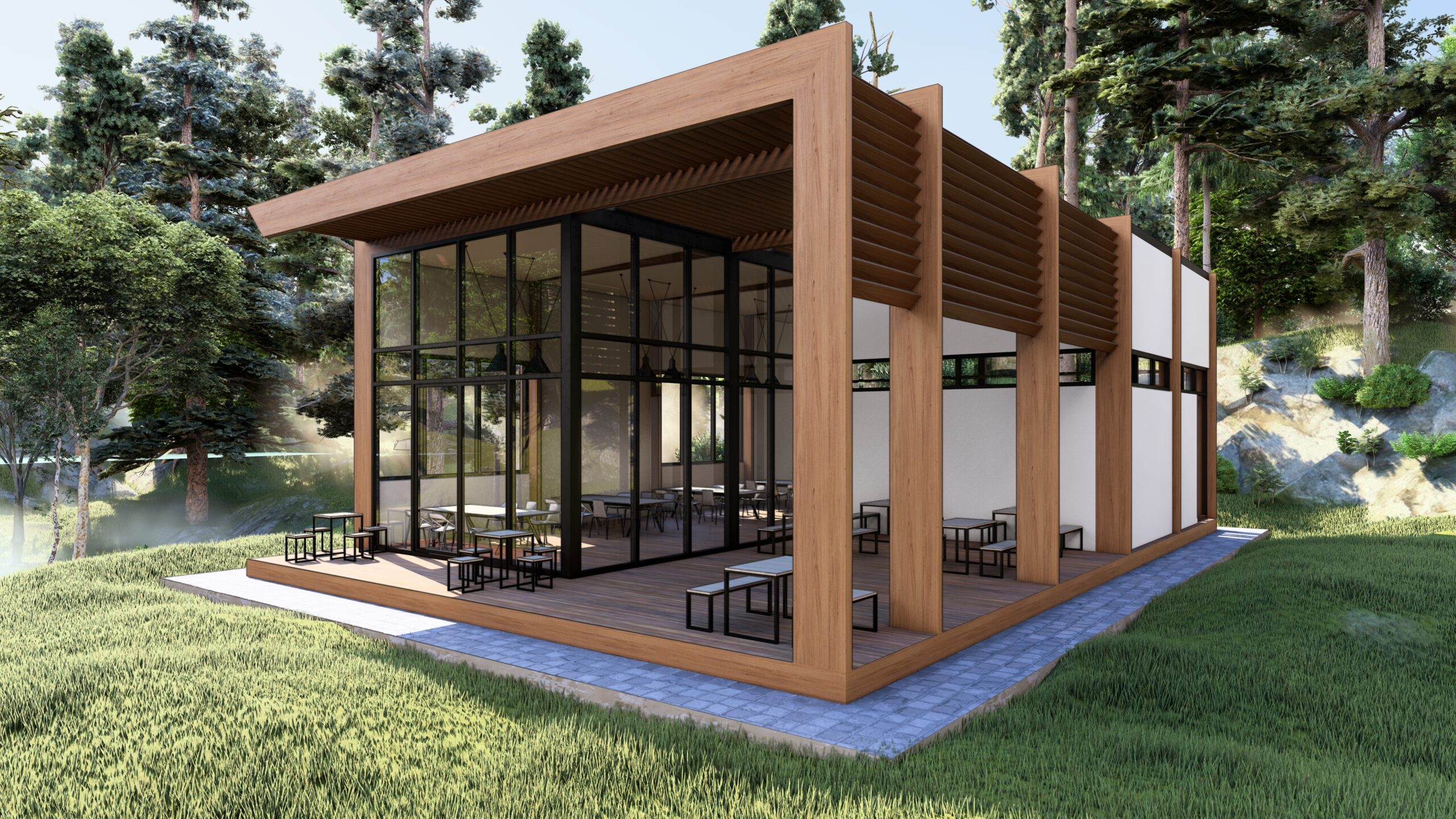 Turkuaz Park | Ladin Ahşap Restoran