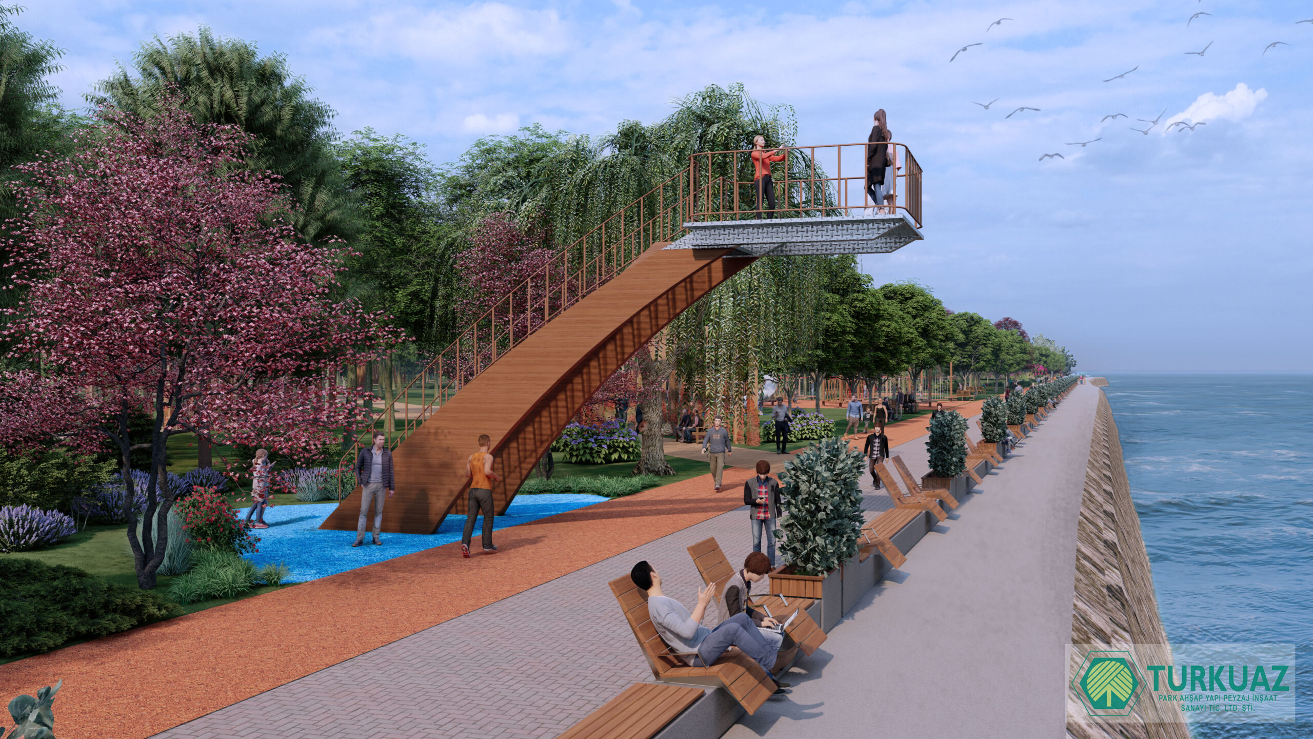 Turkuaz Park | Panoramik Ahşap Gözlem Terası Turkuaz Park | Panoramik Ahşap Gözlem Terası