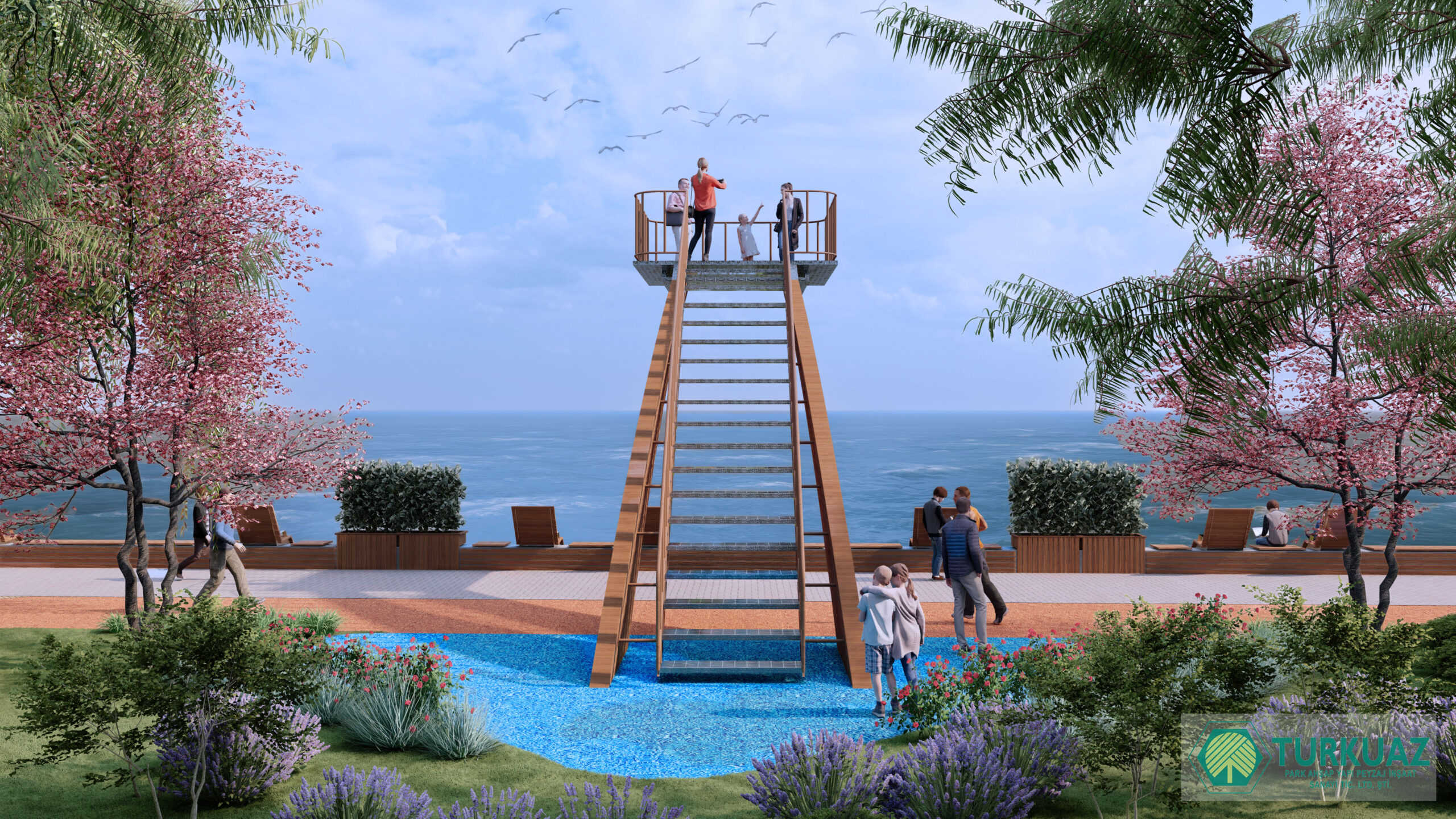 Turkuaz Park | Panoramik Ahşap Gözlem Terası
