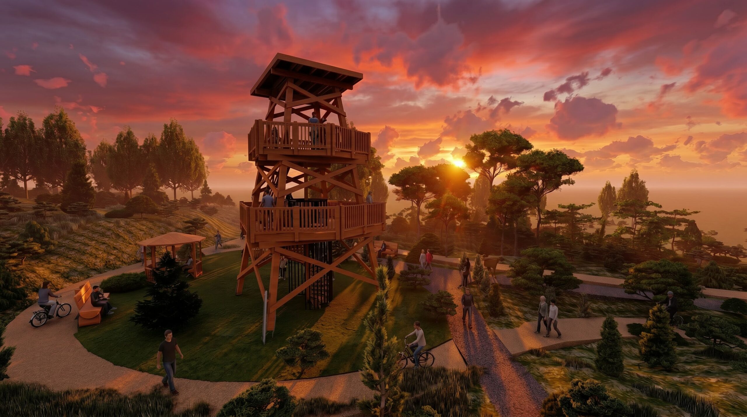 Turkuaz Park | Penta Ahşap Gözlem Kulesi Turkuaz Park | Penta Ahşap Gözlem Kulesi