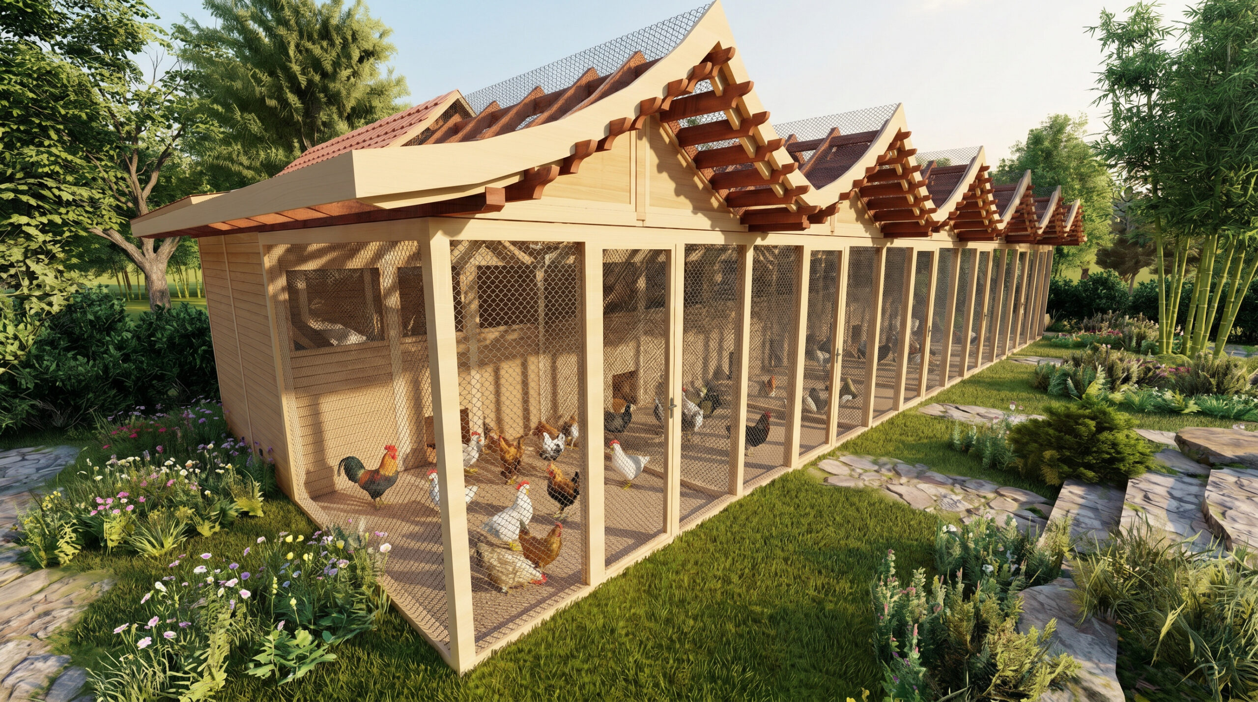Turkuaz Park | Saray Model Ahşap Kümes Fauna Binası