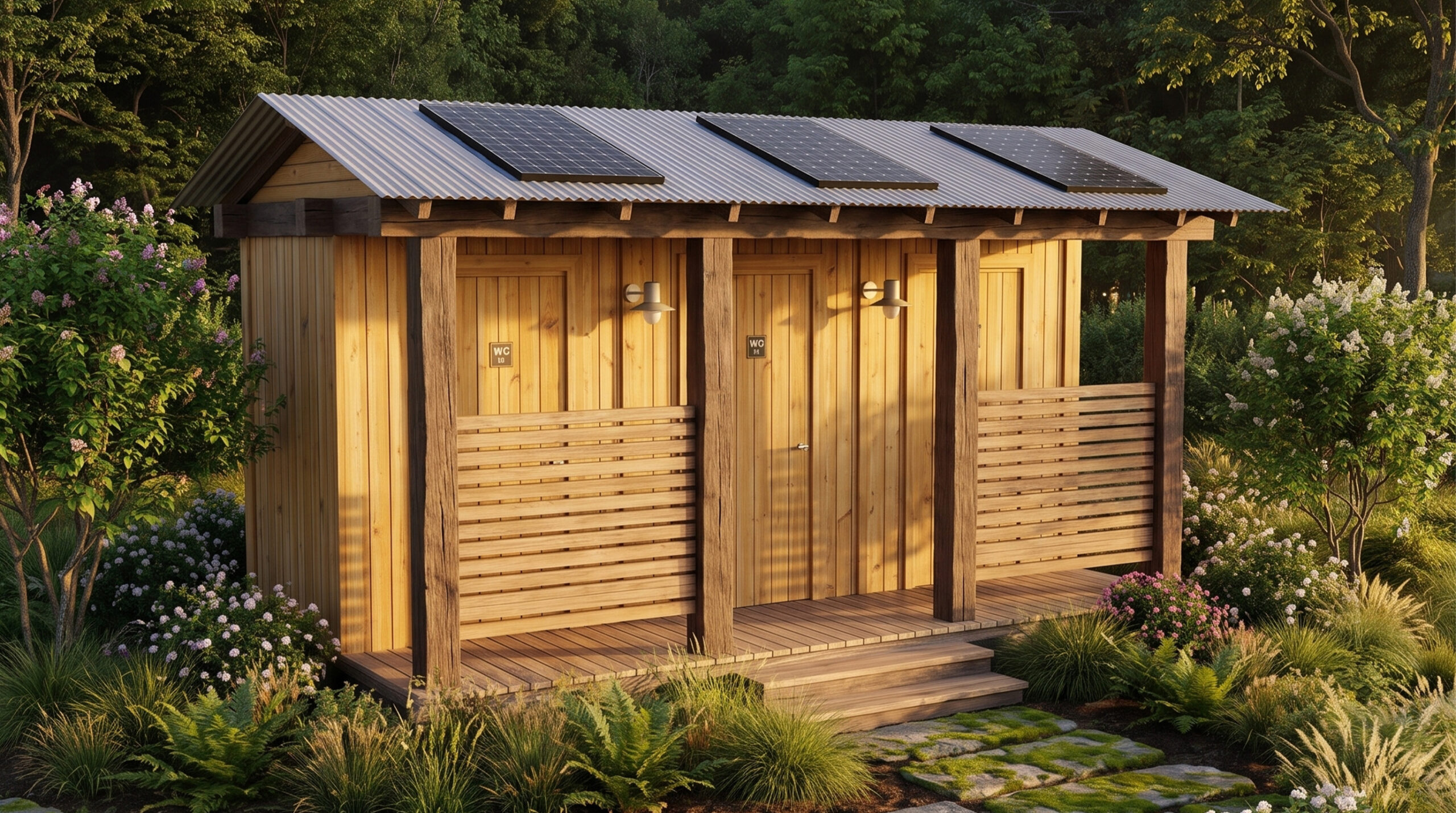 Turkuaz Park | Trio Ahşap WC Kabini