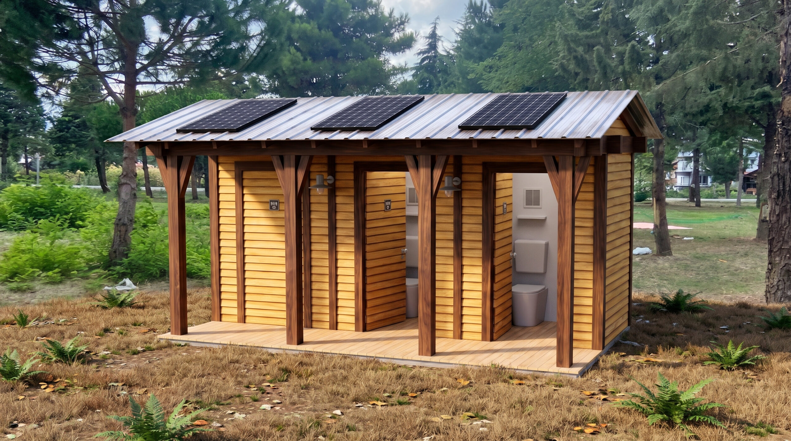 Turkuaz Park | Trio Ahşap WC Kabini Turkuaz Park | Trio Ahşap WC Kabini
